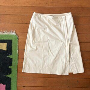 THE LIMITED Women's White and Cream Skirt